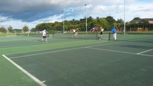 David ready for a volley winner